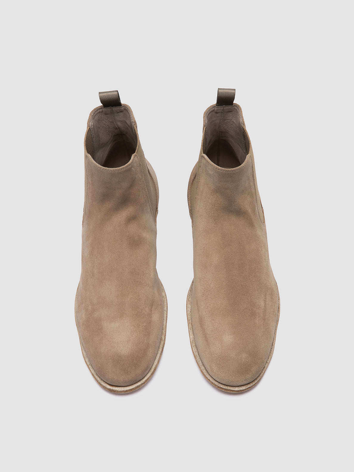 mens beige dress boots Beige plain-toe Men's Dress Boots