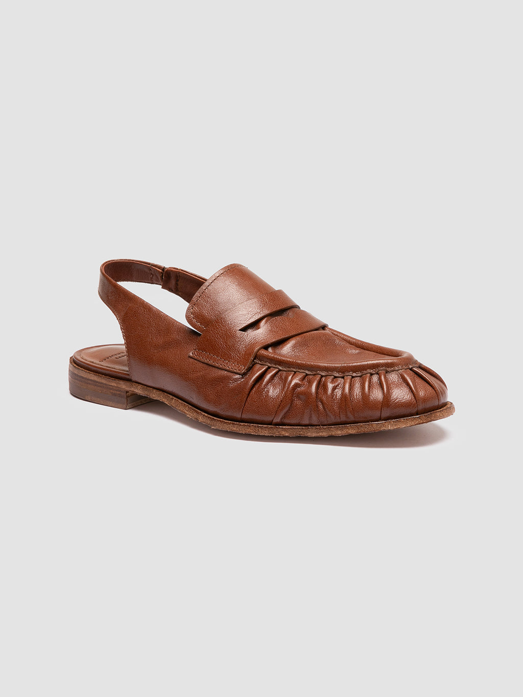 SOLITUDE 102 - Brown Leather Slingback Sandals