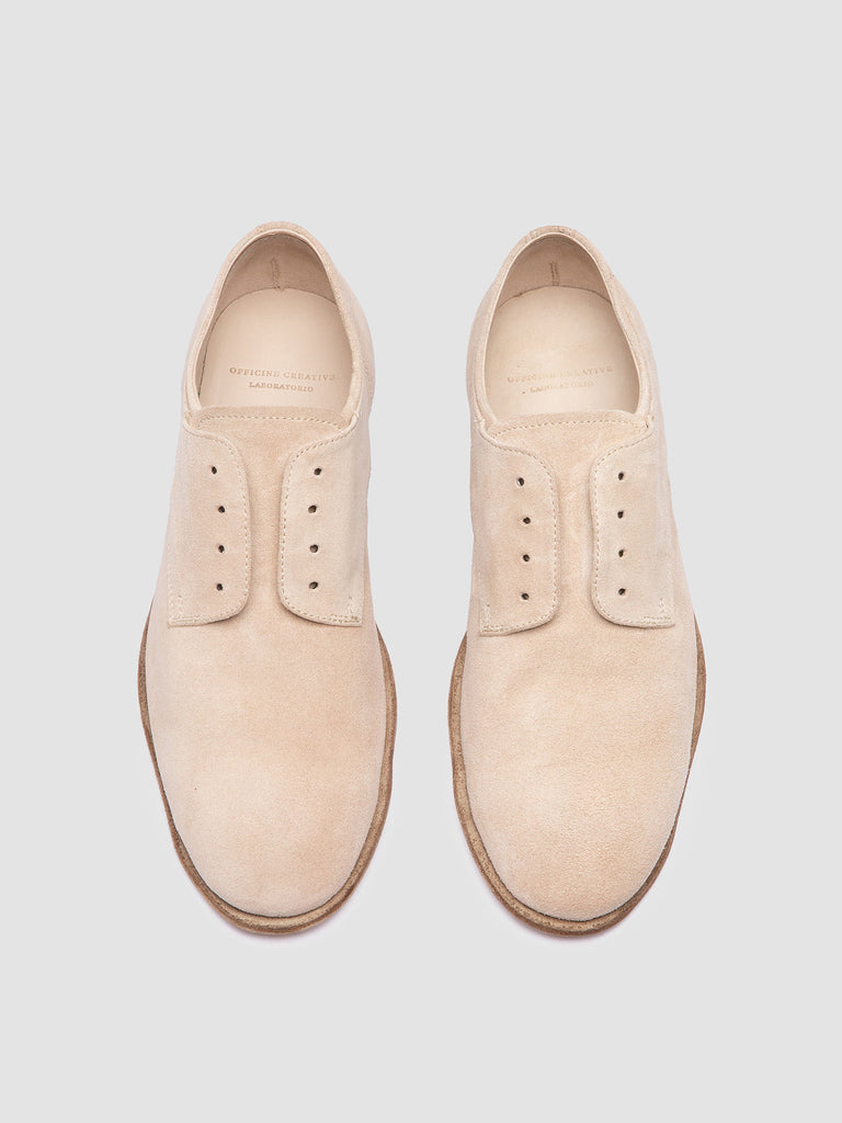 SOLITUDE 104 - Ivory Suede Derby Shoes