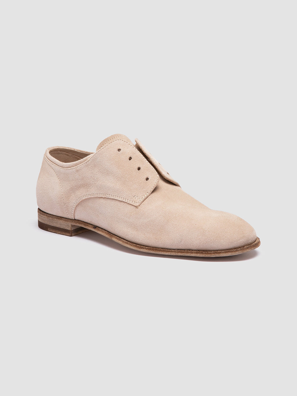 SOLITUDE 104 - Ivory Suede Derby Shoes