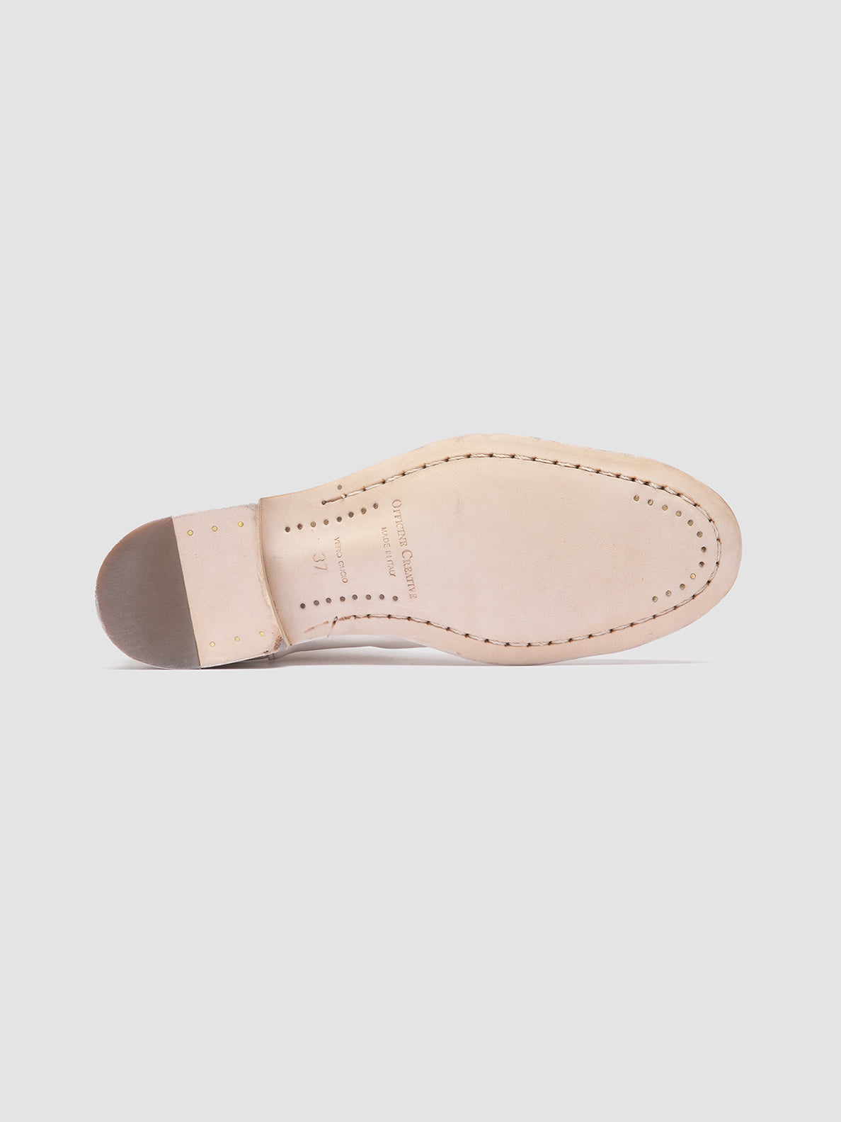 Womens White Suede Zipped Boots: SOLITUDE 106 Officine Creative Womens White Suede Zipped Boots: SOLITUDE 106 Officine Creative
