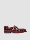 SOLITUDE 107 - Burgundy Leather Penny Loafers - 0