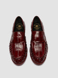 SOLITUDE 107 - Burgundy Leather Penny Loafers - 1