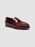 SOLITUDE 107 - Burgundy Leather Penny Loafers - 2
