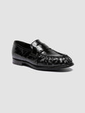 SOLITUDE 107 - Black Leather Penny Loafers - 2