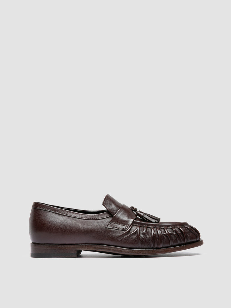 SOLITUDE 108 - Dark Brown Leather Tassel Loafers