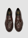SOLITUDE 108 - Dark Brown Leather Tassel Loafers - 1
