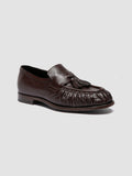 SOLITUDE 108 - Dark Brown Leather Tassel Loafers - 2