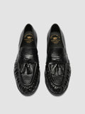 SOLITUDE 108 - Dark Blue Leather Tassel Loafers - 1