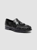SOLITUDE 108 - Dark Blue Leather Tassel Loafers - 2