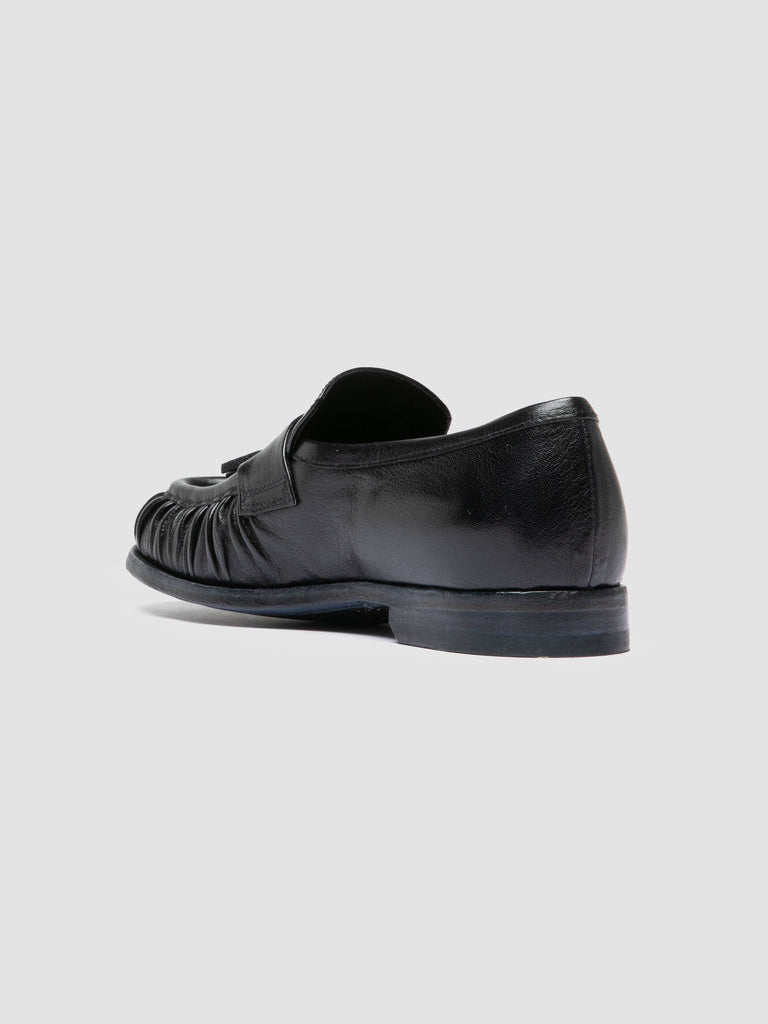 SOLITUDE 108 - Dark Blue Leather Tassel Loafers