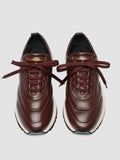 SOLSTICE 101 - Burgundy Leather Low Top Sneakers - 1