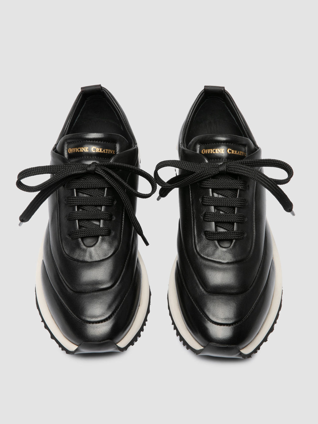 SOLSTICE 101 - Black Leather Low Top Sneakers - 1