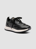 SOLSTICE 101 - Black Leather Low Top Sneakers - 2