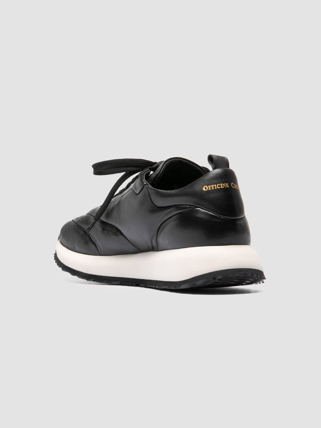 SOLSTICE 101 - Black Leather Low Top Sneakers - 3