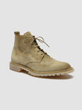 SPECTACULAR 002 - Beige Suede Lace-Up Boots