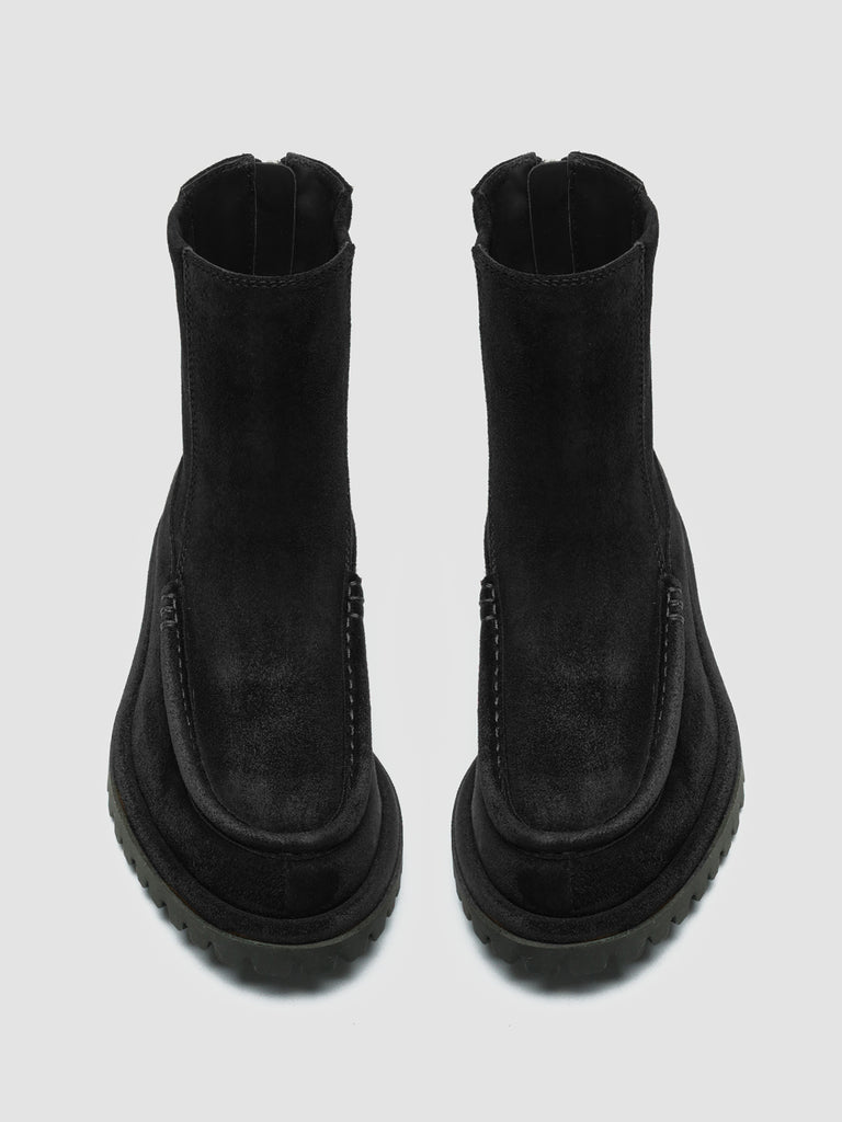 SPECTACULAR W 107 - Black Suede Zip Boots