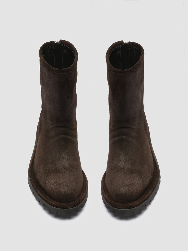 SPECTACULAR W 111 - Brown Suede Zip Boots