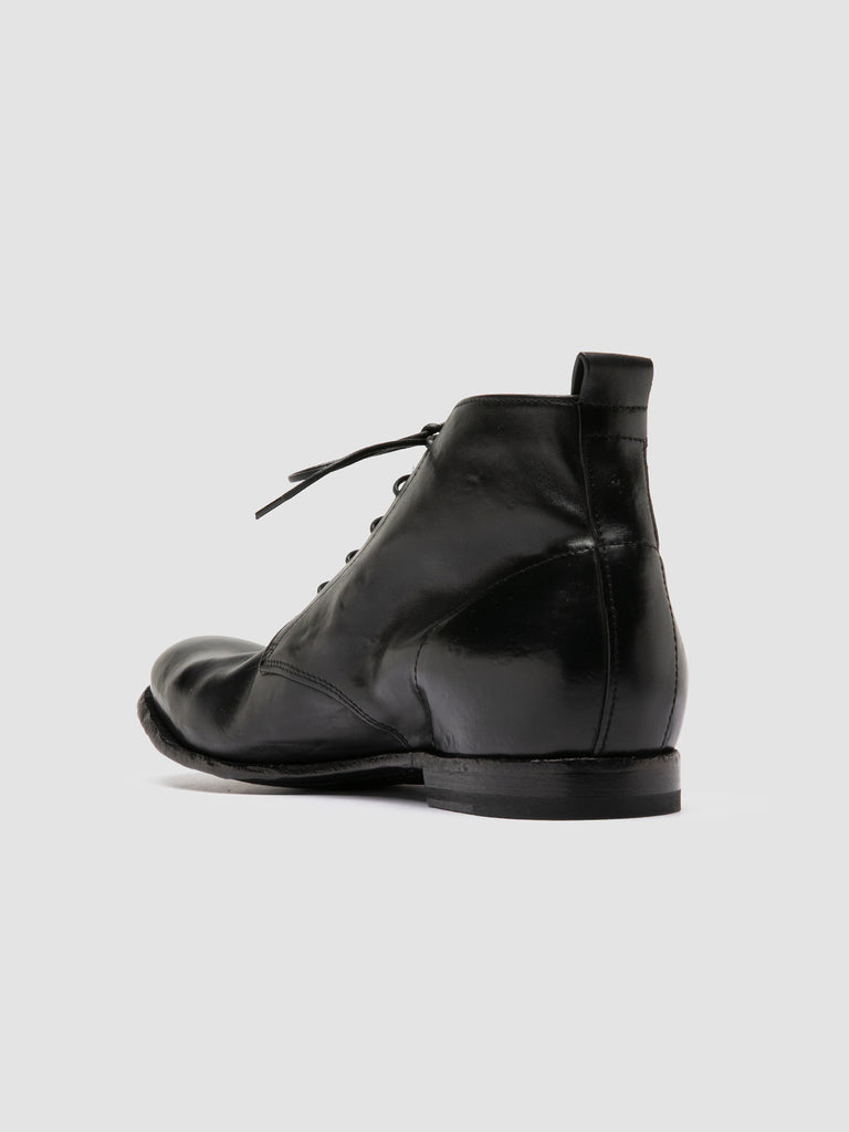STEREO 004 Nero - Black Leather Ankle Boots Men Officine Creative - 4