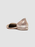 SUE 002 - Gold Leather Ballerina Shoes