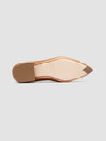 SUE 006 - Brown Leather Ballerina Shoes