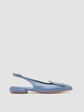 SUE 007 - Blue Leather Slingback Sandals