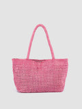 SUSAN 09 - Rose Woven Leather Shoulder Bag