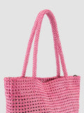 SUSAN 09 - Rose Woven Leather Shoulder Bag