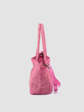 SUSAN 09 - Rose Woven Leather Shoulder Bag