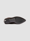 SUZY 005 - Dark Brown Suede Zipped Boots - 4