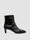 SUZY 008 - Black Leather Zipped Boots - 0