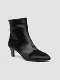 SUZY 008 - Black Leather Zipped Boots - 2