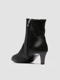 SUZY 008 - Black Leather Zipped Boots - 3