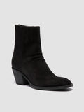 SYDNE 010 - Black Suede Zipped Boots Women Officine Creative - 3