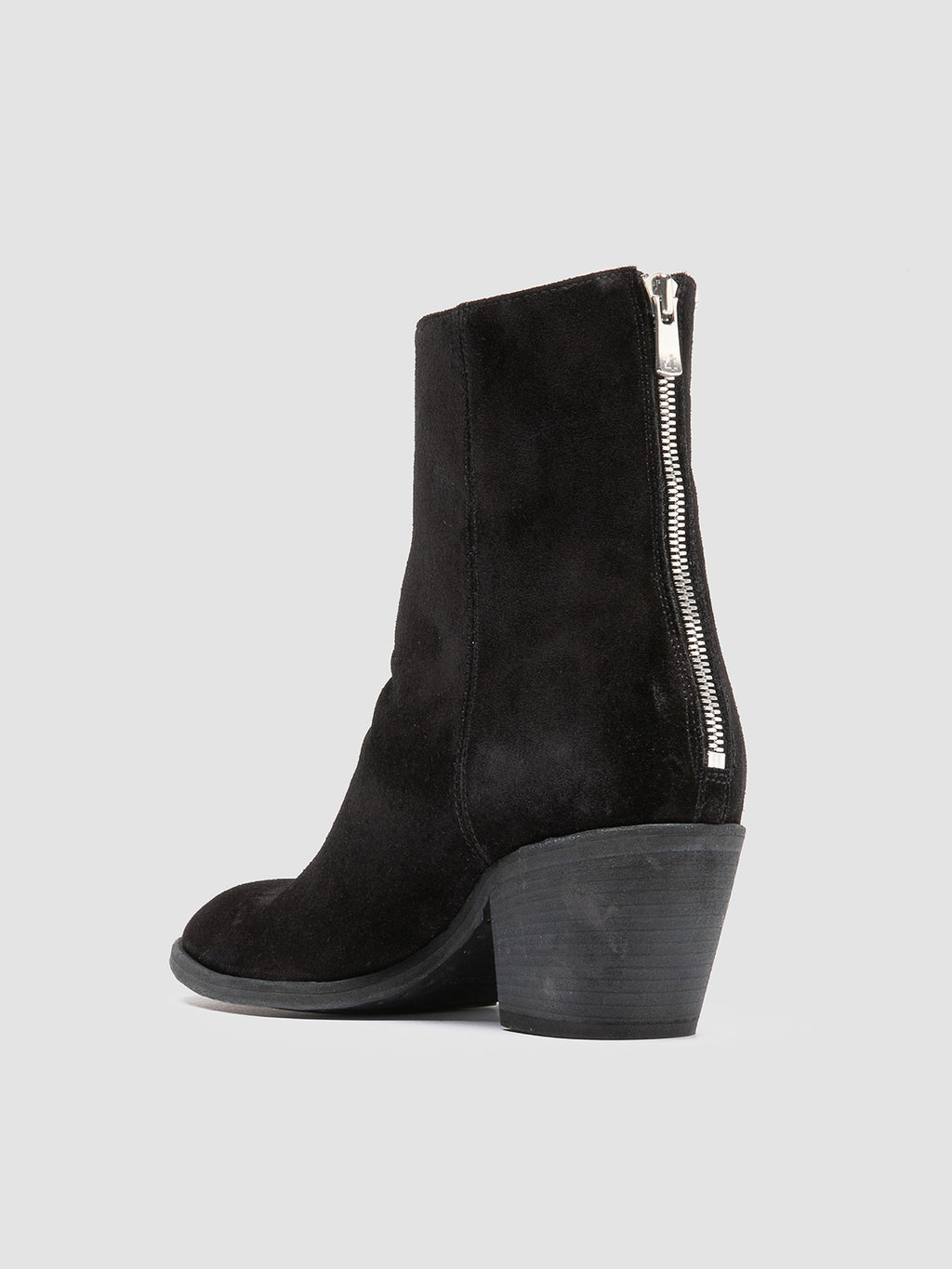 SYDNE 010 - Black Suede Zipped Boots Women Officine Creative - 4