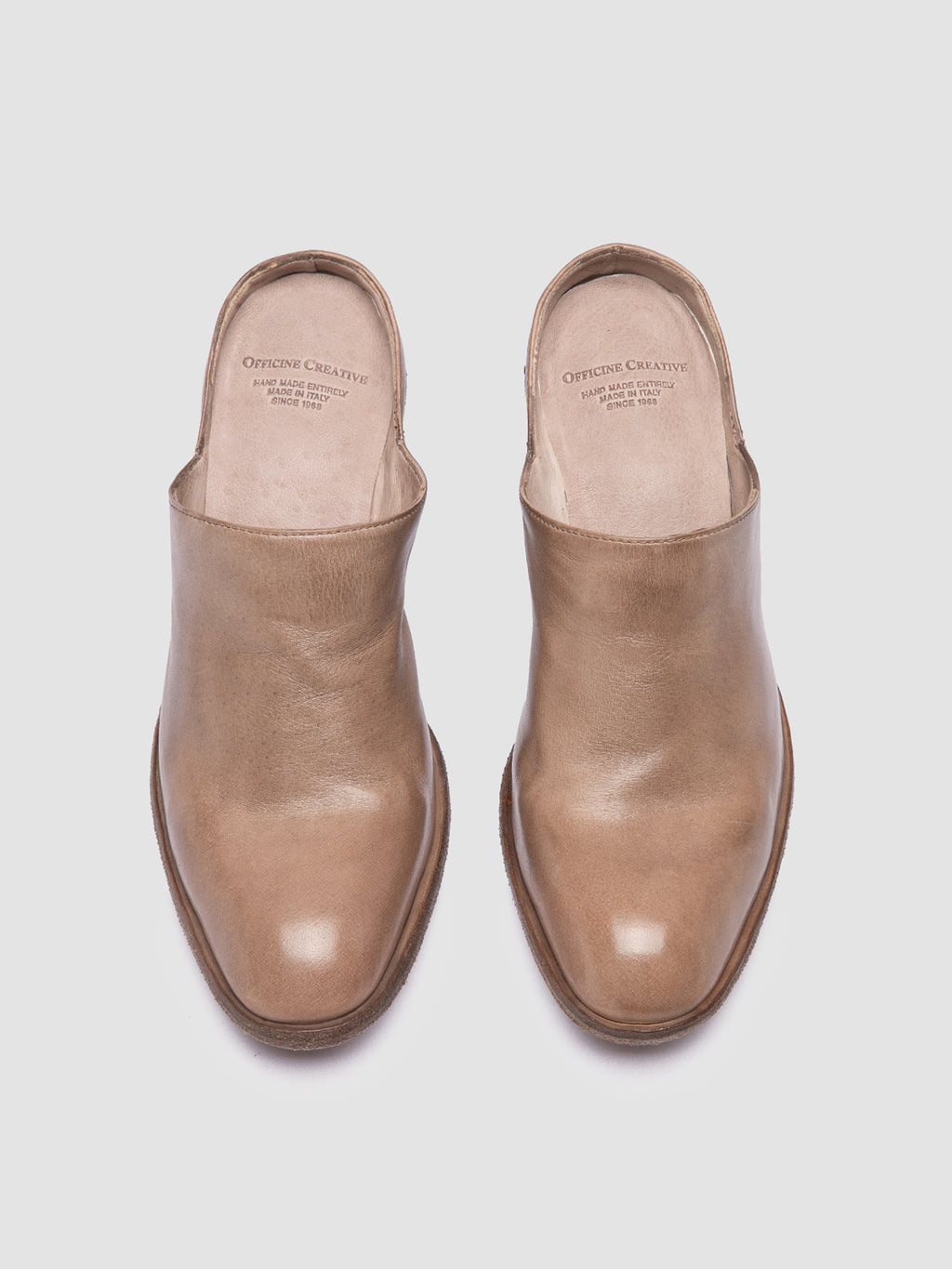 SYDNE 012 - Taupe Leather Slide - 1