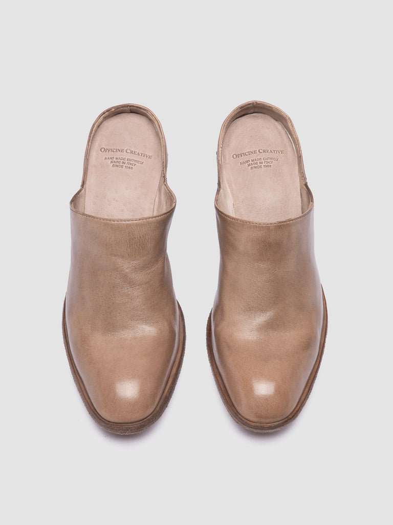 SYDNE 012 - Taupe Leather Slide-hover