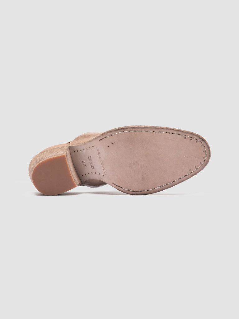 SYDNE 012 - Taupe Leather Slide