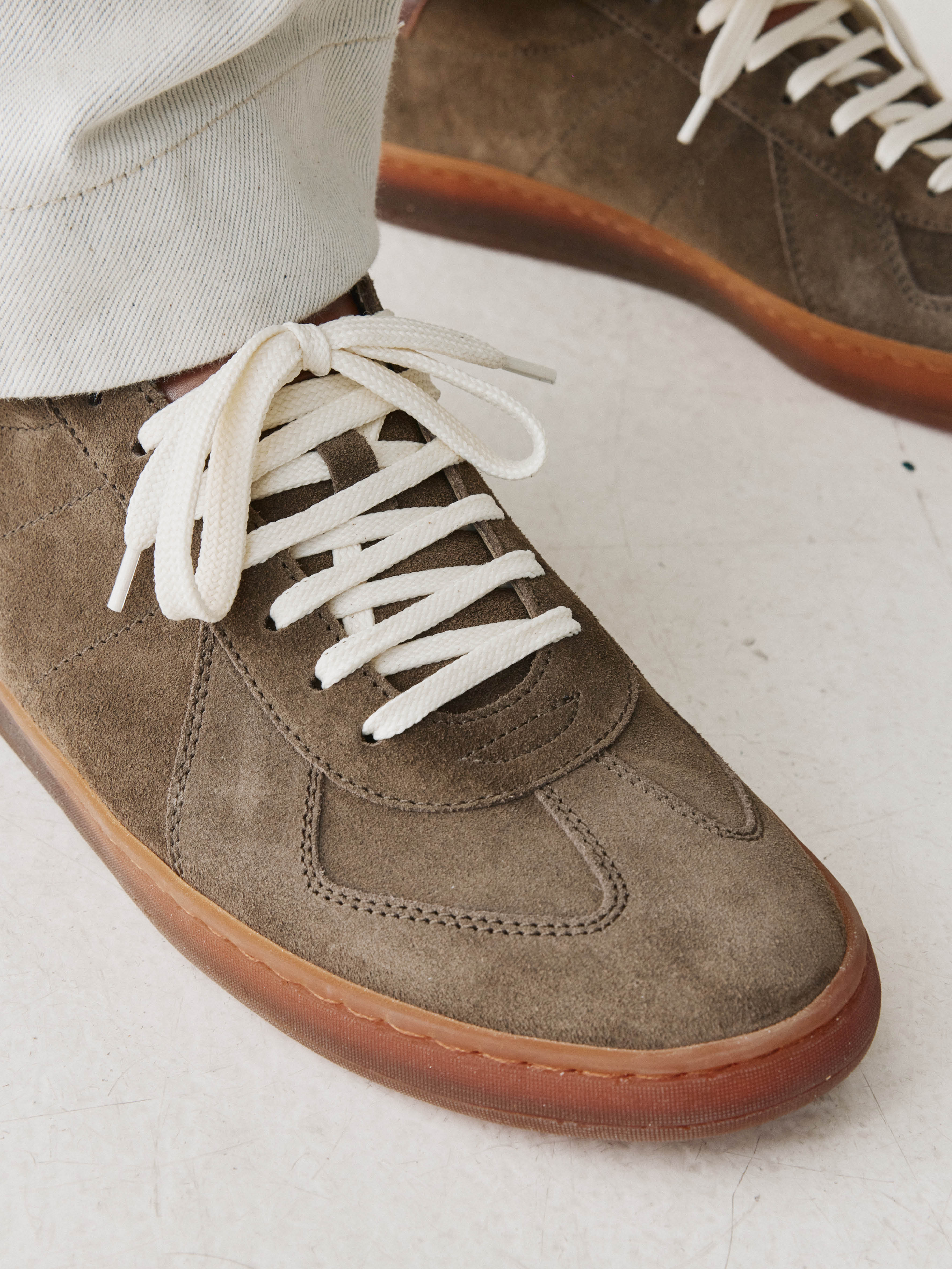 Brown Suede Sneakers - Officine Creative