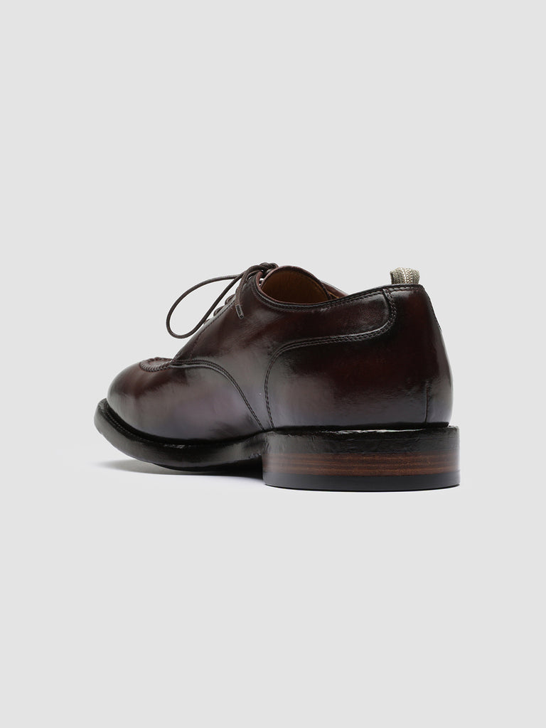 TEMPLE 005 Canyon Bordò - Burgundy Leather Derby Shoes Men Officine Creative - 4