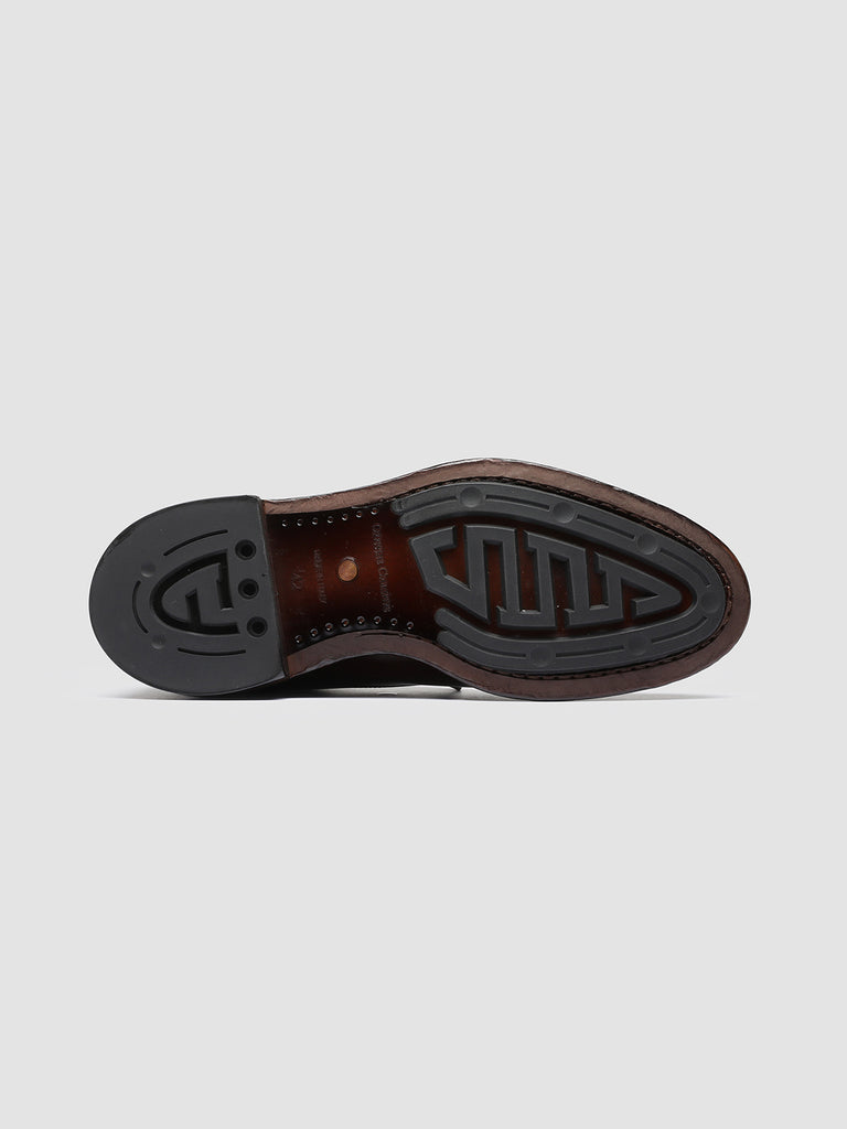 TEMPLE 005 Canyon Bordò - Burgundy Leather Derby Shoes Men Officine Creative - 5