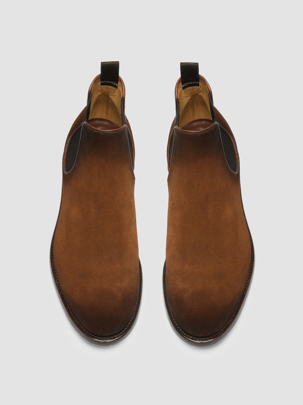 TEMPLE 008 - Brown Suede Chelsea Boots Men Officine Creative - 2