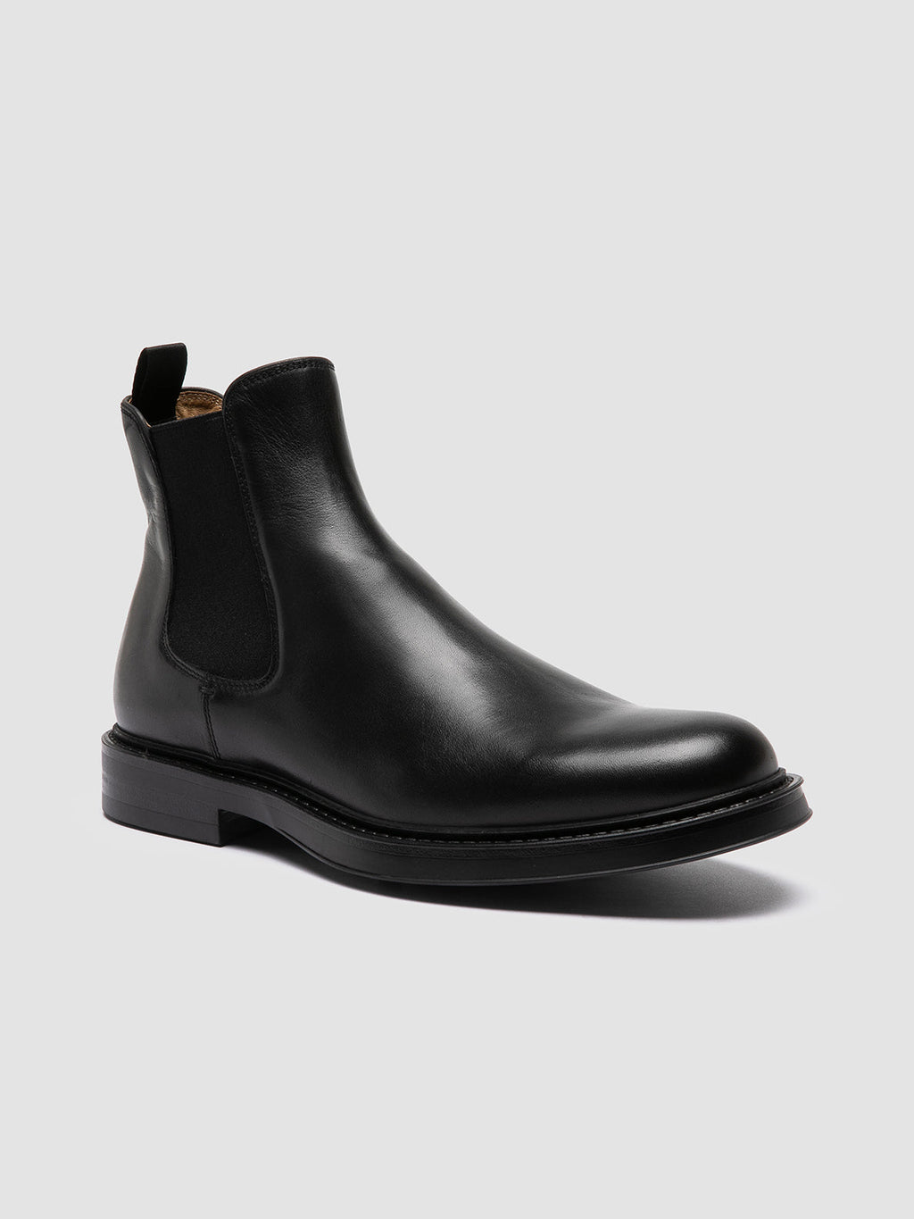 UNIFORM 005 - Black Leather Chelsea Boots