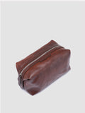 VANITY CASE 001 - Brown Leather Pouch - 1