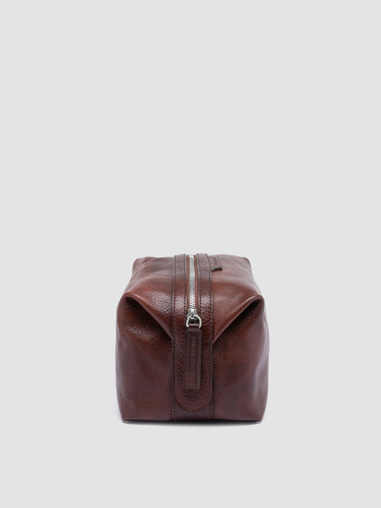 VANITY CASE 001 - Brown Leather Pouch