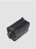 VANITY CASE 001 - Black Leather Pouch - 1
