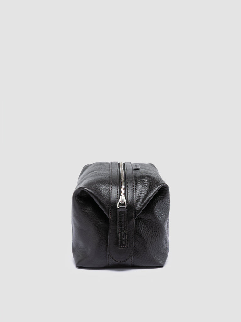 VANITY CASE 001 - Black Leather Pouch