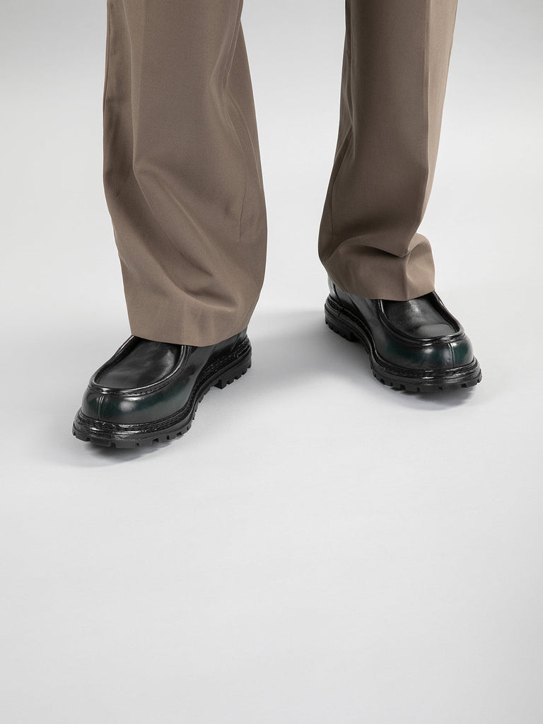 VOLCOV 009 Black Leather Derby Shoes Men Officine Creative - 1
