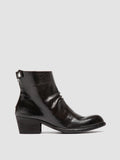 WADE 002 - Dark Brown Leather Zipped Boots - 0