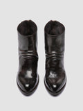 WADE 002 - Dark Brown Leather Zipped Boots - 1